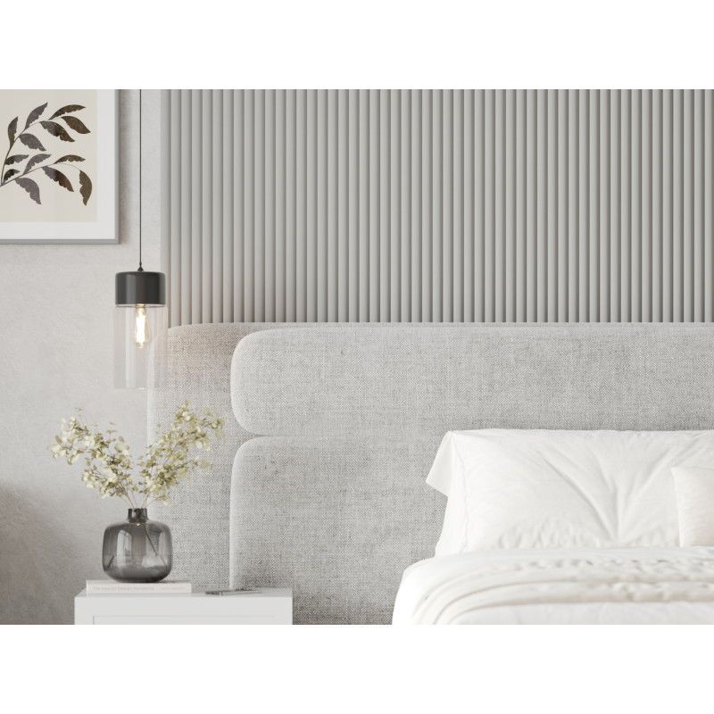 Mexen Strio 02 lamelles murales rainurées 280 x 14,5 cm (2 pièces), gris clair - S120-280-02-305