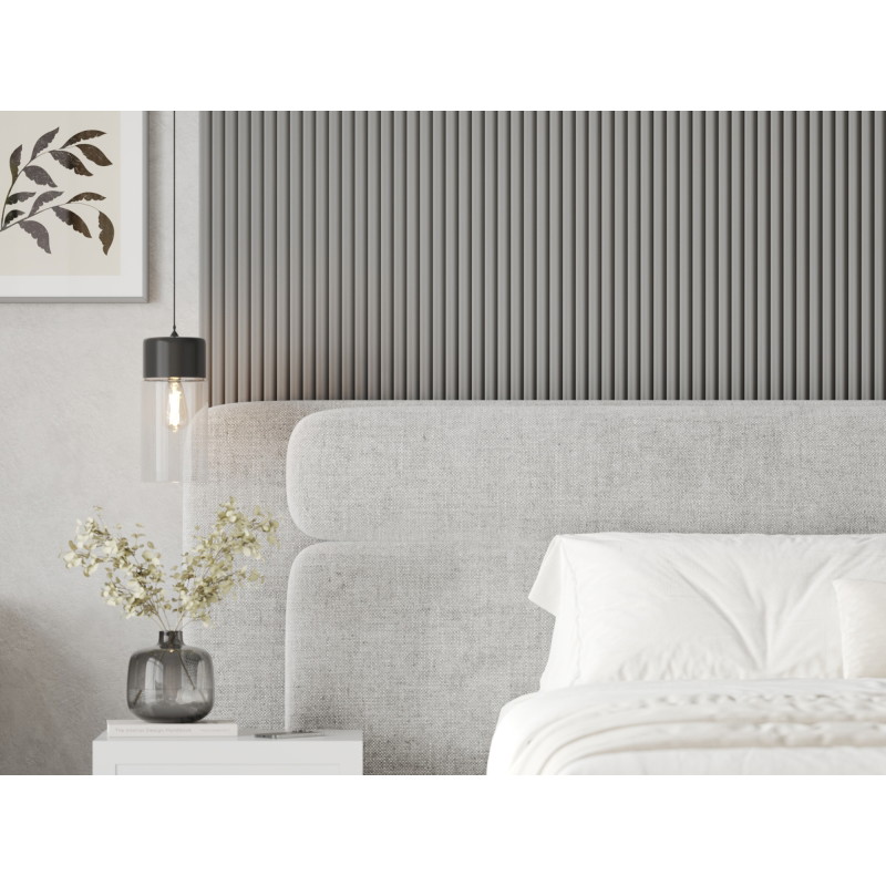 Mexen Strio 02 lamelles murales rainurées 280 x 14,5 cm (2 pièces), gris foncé - S120-280-02-306
