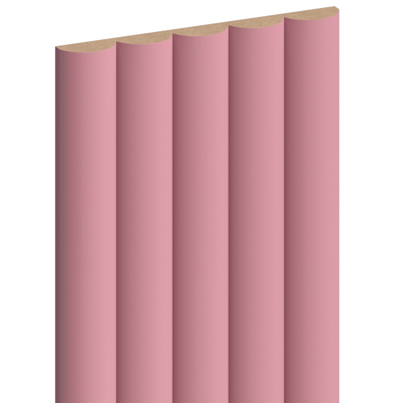 Mexen Strio 02 lames murales rainurées 280 x 14,5 cm (2pcs), rose - S120-280-02-307