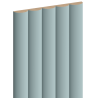 Mexen Strio 02 lamelles murales rainurées 280 x 14,5 cm (2 pièces), gris bleu - S120-280-02-308