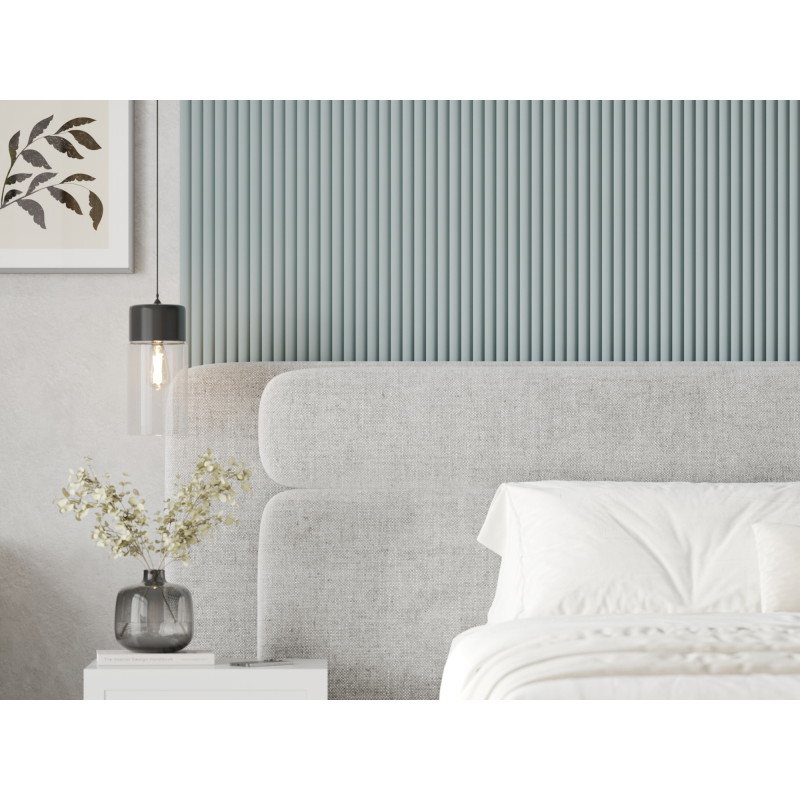 Mexen Strio 02 lamelles murales rainurées 280 x 14,5 cm (2 pièces), gris bleu - S120-280-02-308