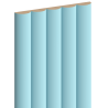 Mexen Strio 02 lames murales rainurées 280 x 14,5 cm (2 pièces), bleu - S120-280-02-309
