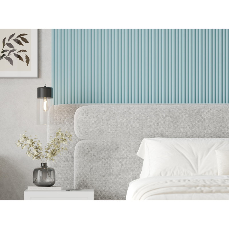 Mexen Strio 02 lames murales rainurées 280 x 14,5 cm (2 pièces), bleu - S120-280-02-309