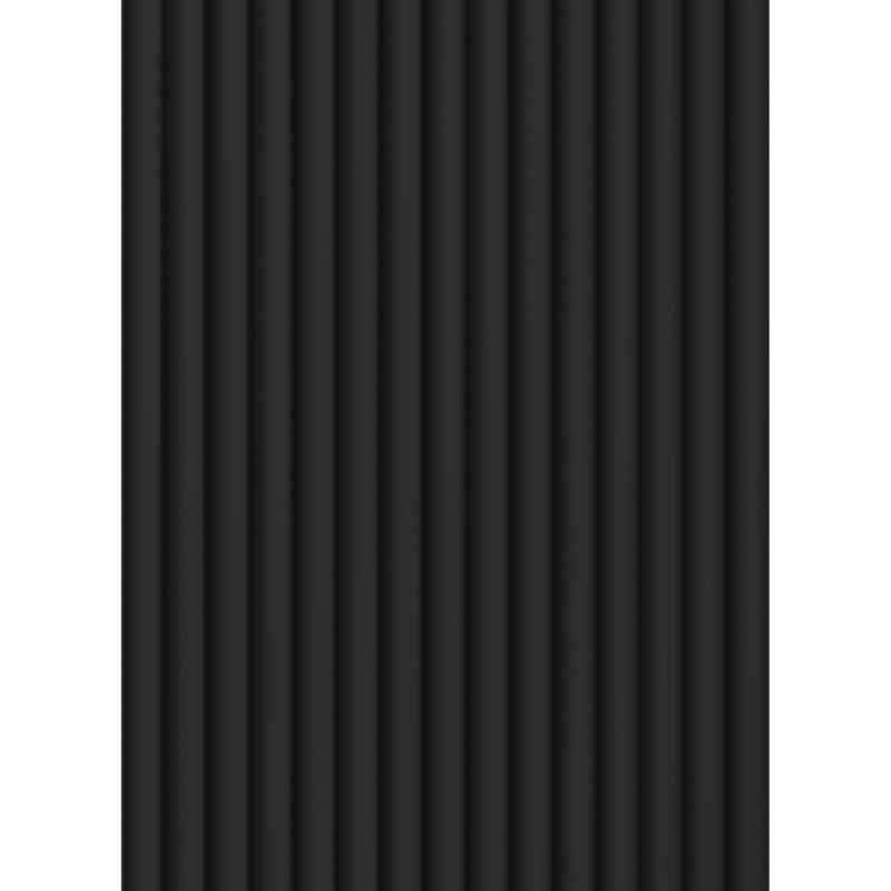 Mexen Strio 02 lattes murales rainurées 280 x 14,5 cm (2pcs), noir - S120-280-02-311