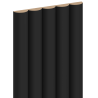 Mexen Strio 02 lattes murales rainurées 280 x 14,5 cm (2pcs), noir - S120-280-02-311
