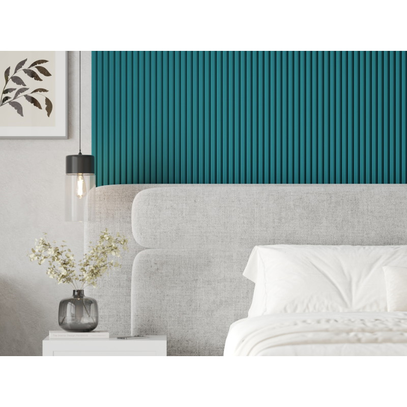 Mexen Strio 02 lames murales rainurées 280 x 14,5 cm (2pcs), turquoise foncé - S120-280-02-312