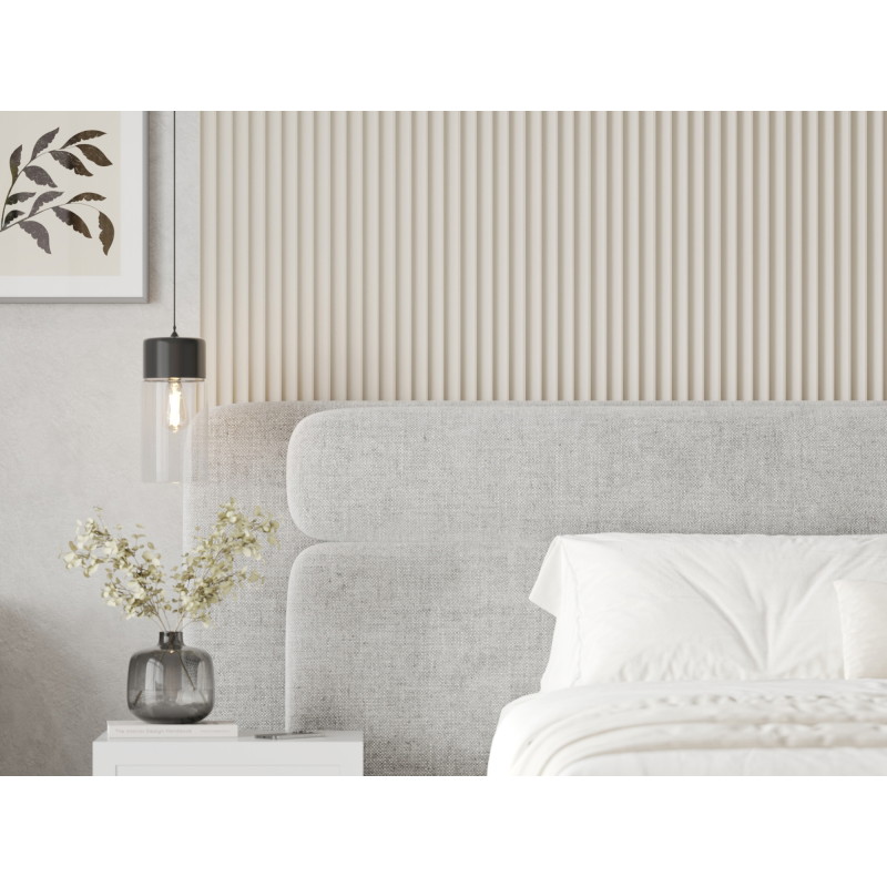 Mexen Strito 01 Strio 01 lamelles murales rainurées 280 x 14,5 cm (2 pièces), beige - S120-280-01-303