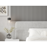 Mexen Strito 01 Strio 01 lamelles murales rainurées 280 x 14,5 cm (2 pièces), gris foncé - S120-280-01-306