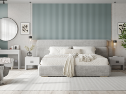 Mexen Strito 01 Strio 01 lamelles murales rainurées 280 x 14,5 cm (2pcs), gris bleu - S120-280-01-308