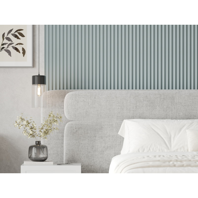 Mexen Strito 01 Strio 01 lamelles murales rainurées 280 x 14,5 cm (2pcs), gris bleu - S120-280-01-308