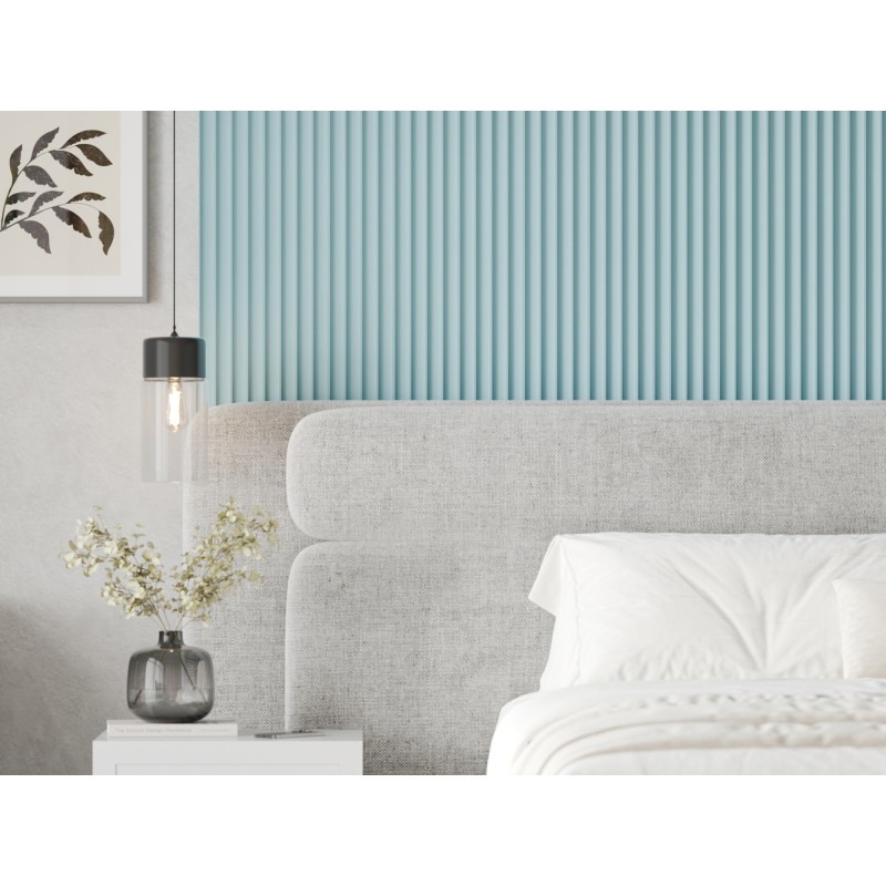 Mexen Strito 01 Strio 01 lamelles murales rainurées 280 x 14,5 cm (2 pcs), bleu - S120-280-01-309