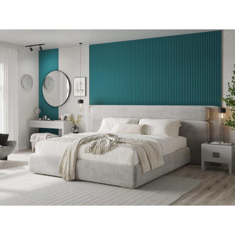Mexen Strito 01 Strio 01 lamelles murales rainurées 280 x 14,5 cm (2 pcs), turquoise foncé - S120-280-01-312