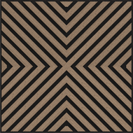 Mexen Linea 01 panneau mural acoustique 60 x 60 cm (4pcs), feutre 9 mm, placage technique, Noyer Clair - S110-60607-01-047