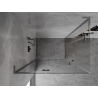 Mexen Mist-H L Duo cabine de douche pivotante gauche 120 x 70 cm, transparent, gris canon brossé - 8A5L-120L-070P-66-00