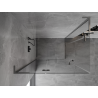 Mexen Mist-H L Duo cabine de douche pivotante gauche 115 x 75 cm, transparent, gris canon brossé - 8A5L-115L-075P-66-00