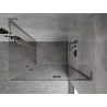 Mexen Mist-H L Duo cabine de douche pivotante droite 75 x 100 cm, transparent, gris canon brossé - 8A5L-075L-100P-66-00