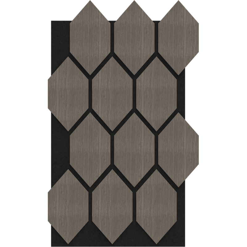 Mexen Lam-B lamelles murales 275 x 30 cm, panneau HDF 4 mm, placage technique, Chêne Sable - S100-275307-3015-001