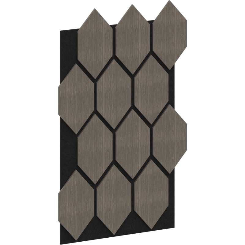 Mexen Lam-B lamelles murales 275 x 30 cm, panneau HDF 4 mm, placage technique, Chêne Sable - S100-275307-3015-001