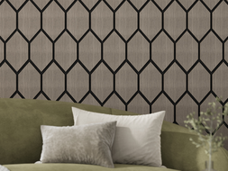 Mexen Lam-B lamelles murales 275 x 30 cm, panneau HDF 4 mm, placage technique, Chêne Sable - S100-275307-3015-001