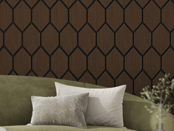 Mexen Lam-B lamelles murales 275 x 30 cm, panneau HDF 4 mm, placage technique, Chêne Sable - S100-275307-3015-001