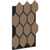 Mexen Lam-B lamelles murales 275 x 30 cm, panneau HDF 4 mm, placage technique, Chêne Sable - S100-275307-3015-001