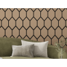 Mexen Lam-B lamelles murales 275 x 30 cm, panneau HDF 4 mm, placage technique, Chêne Sable - S100-275307-3015-001