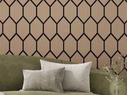 Mexen Lam-B lamelles murales 275 x 30 cm, panneau HDF 4 mm, placage technique, Chêne Sable - S100-275307-3015-001