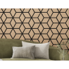 Mexen Lam-B lamelles murales 275 x 30 cm, panneau HDF 4 mm, placage technique, Chêne Sable - S100-275307-3015-001