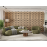 Mexen Lam-B lamelles murales 275 x 30 cm, panneau HDF 4 mm, placage technique, Chêne Sable - S100-275307-3015-001