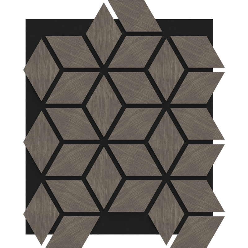 Mexen Lam-B lamelles murales 275 x 30 cm, panneau HDF 4 mm, placage technique, Chêne Sable - S100-275307-3015-001