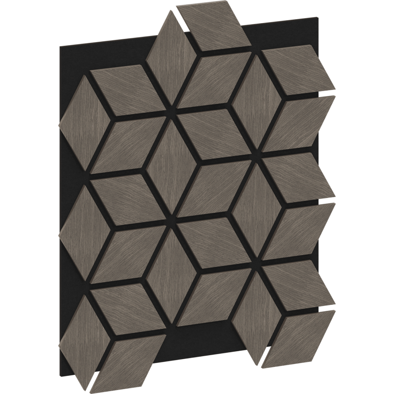 Mexen Lam-B lamelles murales 275 x 30 cm, panneau HDF 4 mm, placage technique, Chêne Sable - S100-275307-3015-001