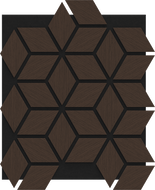 Mexen Lam-B lamelles murales 275 x 30 cm, panneau HDF 4 mm, placage technique, Chêne Sable - S100-275307-3015-001