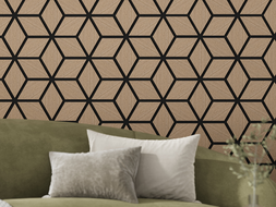 Mexen Lam-B lamelles murales 275 x 30 cm, panneau HDF 4 mm, placage technique, Chêne Sable - S100-275307-3015-001