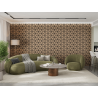Mexen Lam-B lamelles murales 275 x 30 cm, panneau HDF 4 mm, placage technique, Chêne Sable - S100-275307-3015-001
