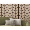 Mexen Form 03 panneau mural acoustique 71,5 x 58 cm (4pcs), feutre 9 mm, placage technique, Chêne Blanchi - S111-71587-03-040