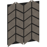 Mexen Form 03 panneau mural acoustique 71,5 x 58 cm (4 pcs), feutre 9 mm, placage technique, Chêne Gris - S111-71587-03-043