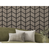 Mexen Lam-B lamelles murales 275 x 30 cm, panneau HDF 4 mm, placage technique, Chêne Sable - S100-275307-3015-001
