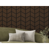 Mexen Lam-B lamelles murales 275 x 30 cm, panneau HDF 4 mm, placage technique, Chêne Sable - S100-275307-3015-001