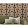 Mexen Form 03 panneau mural acoustique 71,5 x 58 cm (4 pièces), feutre 9 mm, placage technique, Noyer Clair - S111-71587-03-047