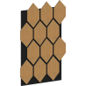 Mexen Lam-B lamelles murales 275 x 30 cm, panneau HDF 4 mm, placage technique, Chêne Sable - S100-275307-3015-001