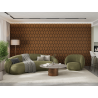 Mexen Lam-B lamelles murales 275 x 30 cm, panneau HDF 4 mm, placage technique, Chêne Sable - S100-275307-3015-001