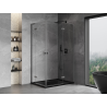 Mexen Mist-H L Duo cabine de douche pivotante droite 85 x 115 cm, transparent, gris canon brossé - 8A5L-085L-115P-66-00