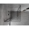 Mexen Mist-H L Duo cabine de douche pivotante 115 x 115 cm, transparent, gris canon brossé - 8A5L-115L-115P-66-00