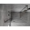 Mexen Mist-H L Duo cabine de douche pivotante gauche 120 x 75 cm, transparent, métal gun - 8A5L-120L-075P-95-00
