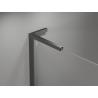 Mexen Mist-H L Duo cabine de douche pivotante 80 x 80 cm, transparent, métal pistolet - 8A5L-080L-080P-95-00