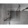 Mexen Mist-H L Duo cabine de douche pivotante 80 x 80 cm, transparent, métal pistolet - 8A5L-080L-080P-95-00