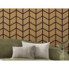 Mexen Form 03 panneau mural acoustique 71,5 x 58 cm (4 pièces), feutre 9 mm, placage technique, Chêne Classique
