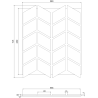 Mexen Lam-B lamelles murales 275 x 30 cm, panneau HDF 4 mm, placage technique, Chêne Sable - S100-275307-3015-001