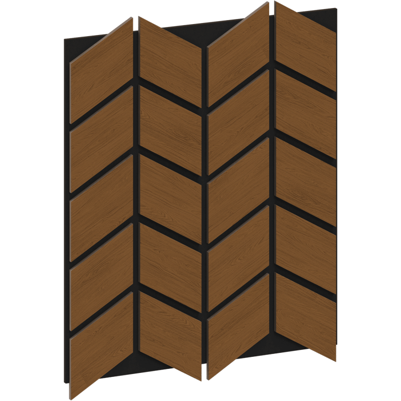 Mexen Lam-B lamelles murales 275 x 30 cm, panneau HDF 4 mm, placage technique, Chêne Sable - S100-275307-3015-001