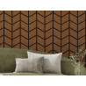 Mexen Form 03 panneau mural acoustique 71,5 x 58 cm (4pcs), feutre 9 mm, placage technique, Chêne Naturel - S111-71587-03-042